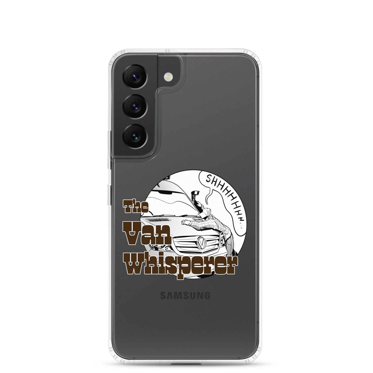 Clear Case for Samsung® with “The Van Whisperer” (M) logo