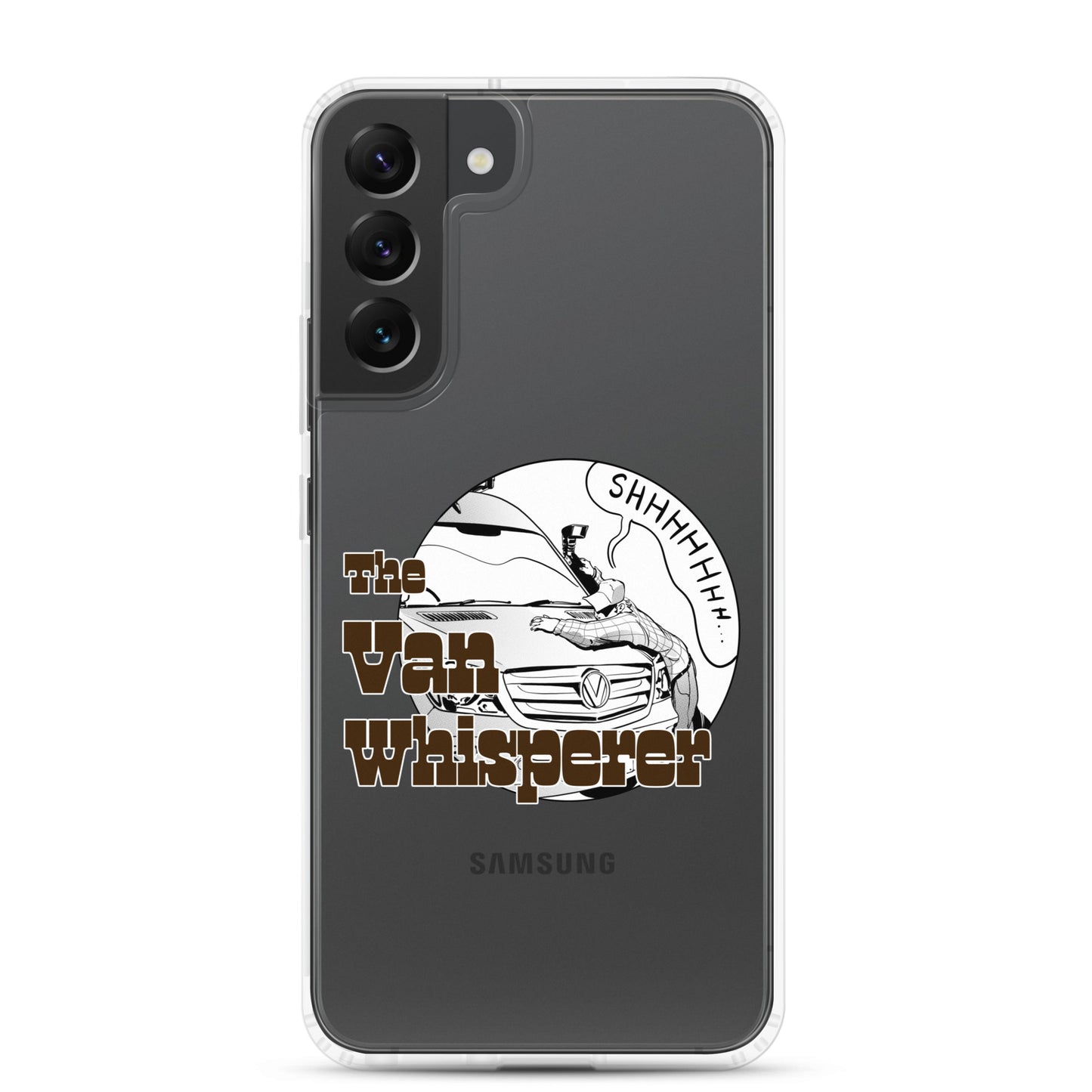 Clear Case for Samsung® with “The Van Whisperer” (M) logo