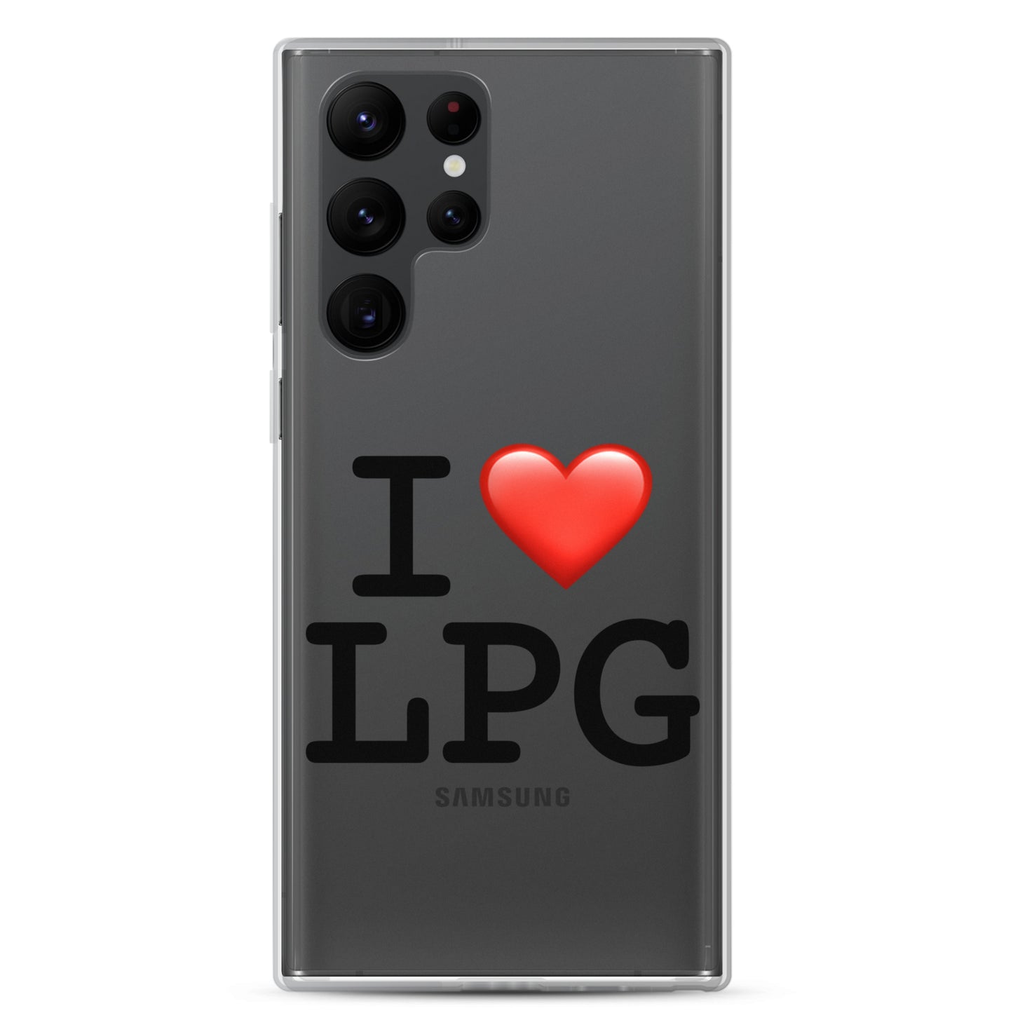 Clear Case for Samsung® with “I H LPG” logo