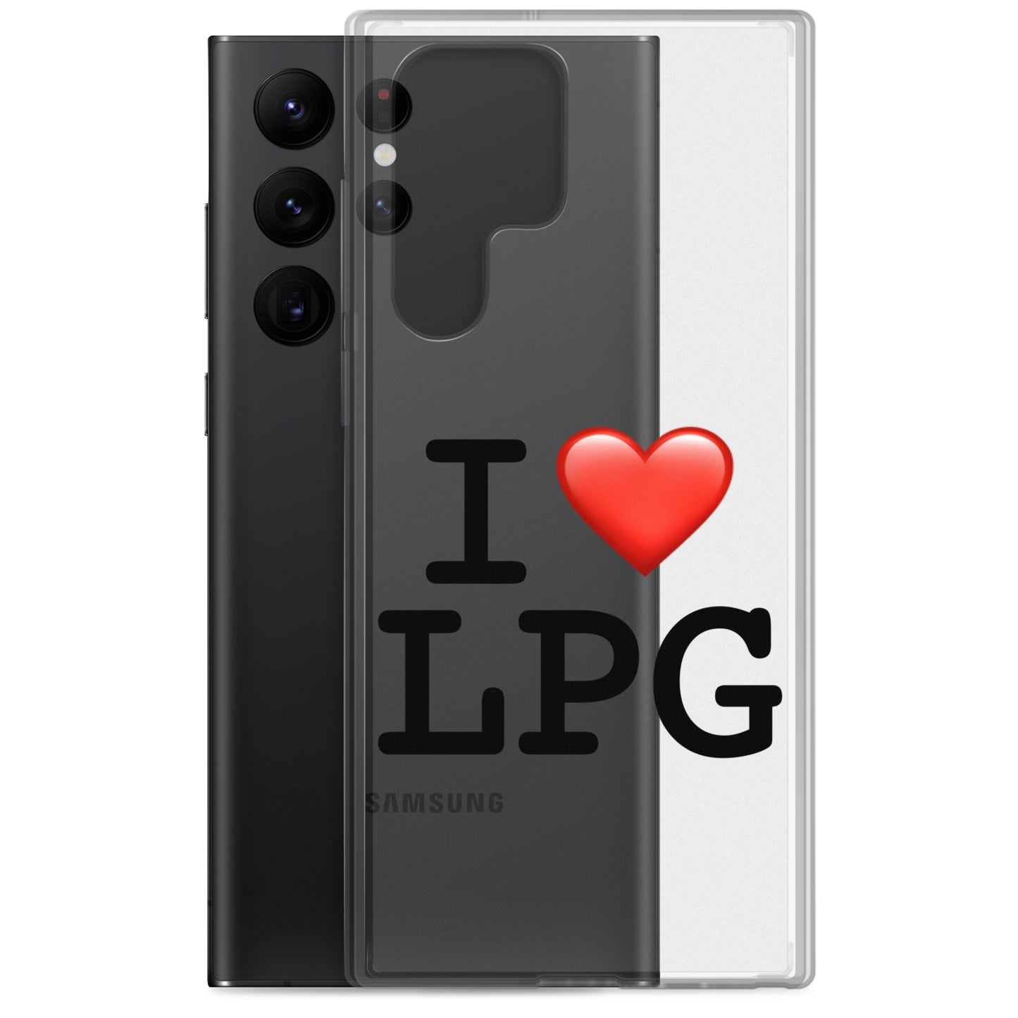 Clear Case for Samsung® with “I H LPG” logo