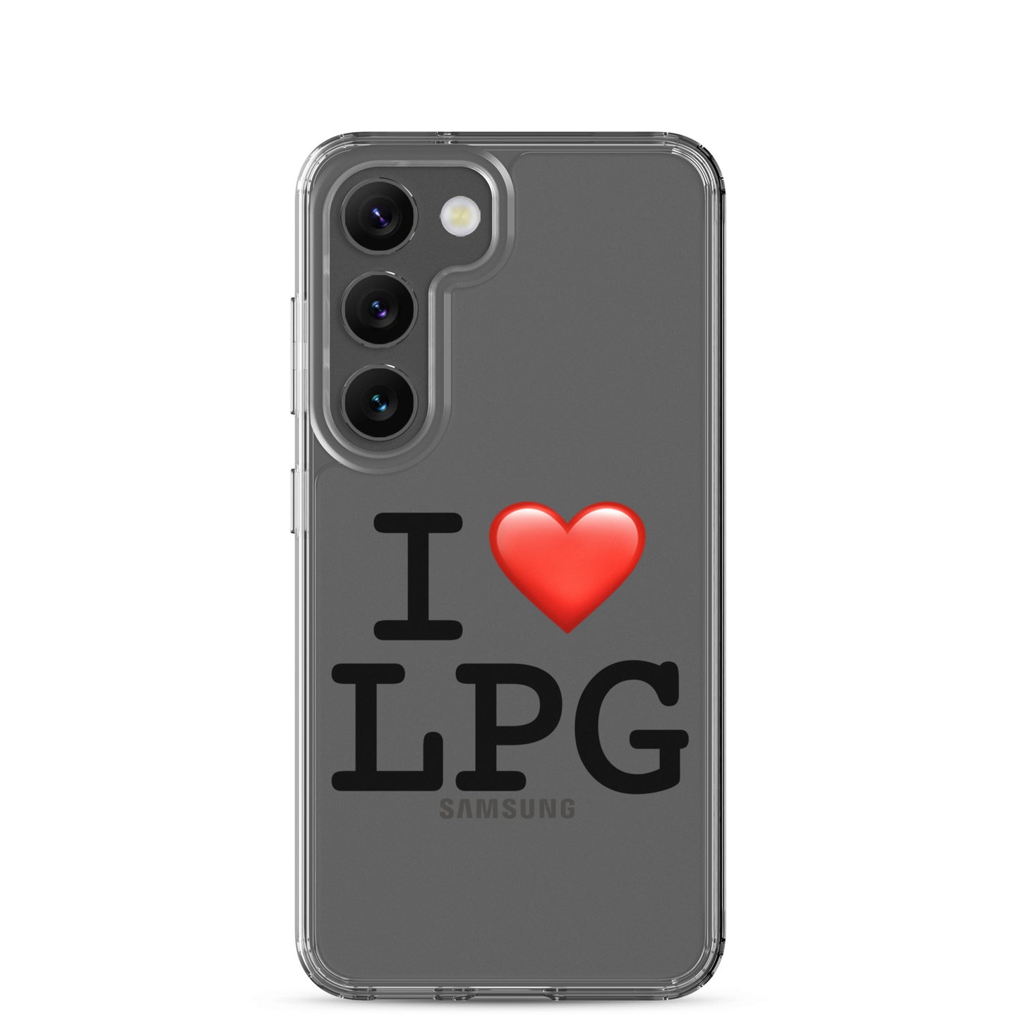 Clear Case for Samsung® with “I H LPG” logo