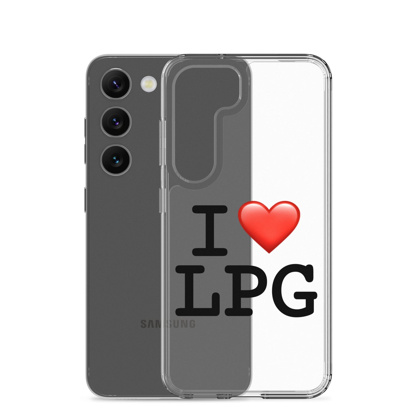 Clear Case for Samsung® with “I H LPG” logo