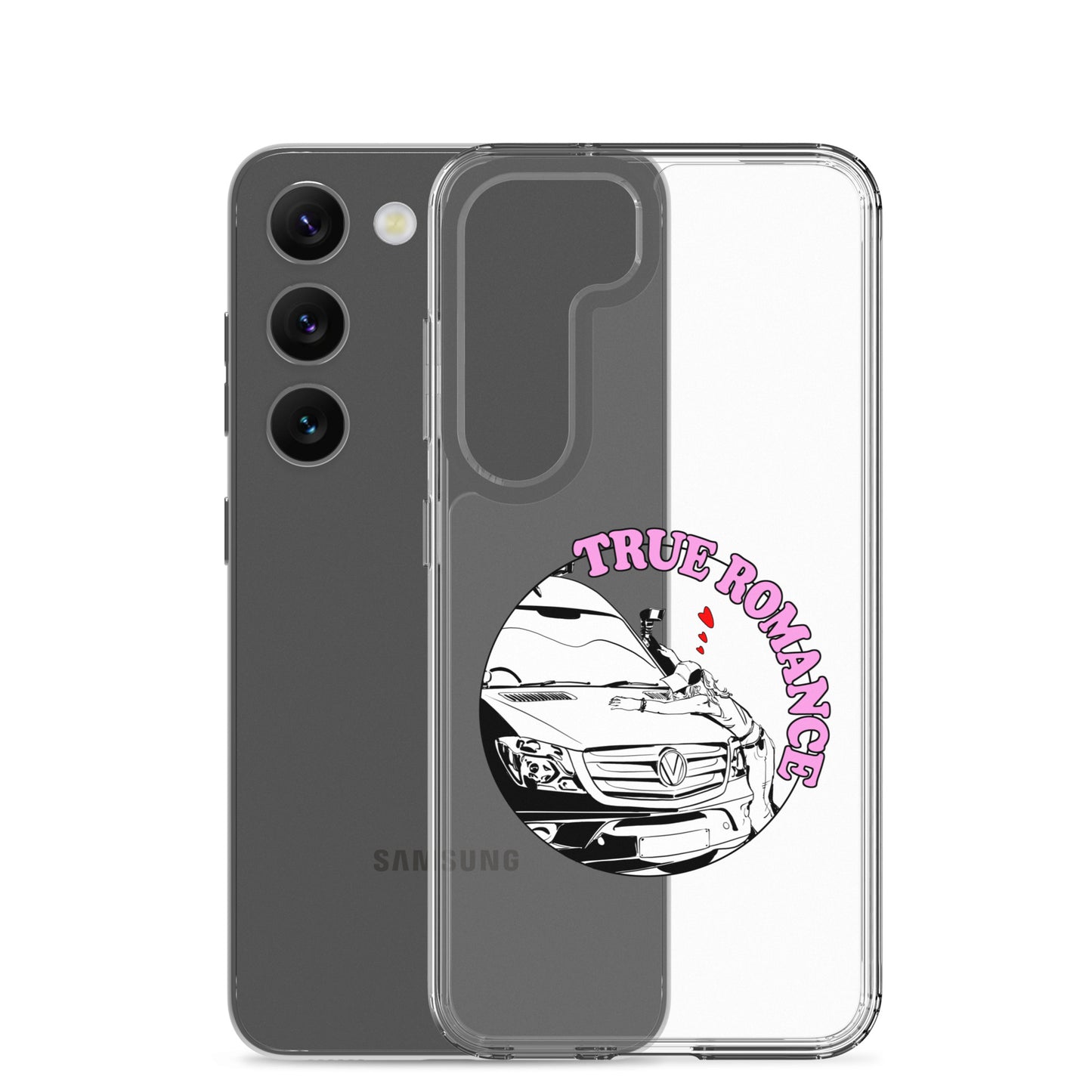 Clear Case for Samsung® with “True Romance” (F) logo