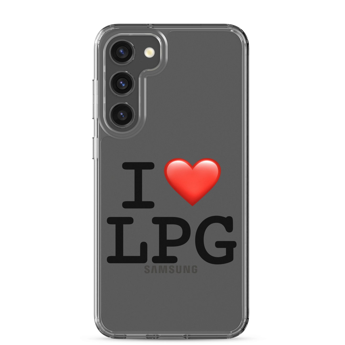 Clear Case for Samsung® with “I H LPG” logo