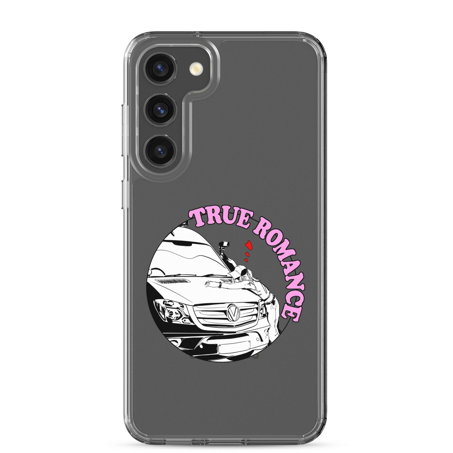 Clear Case for Samsung® with “True Romance” (F) logo