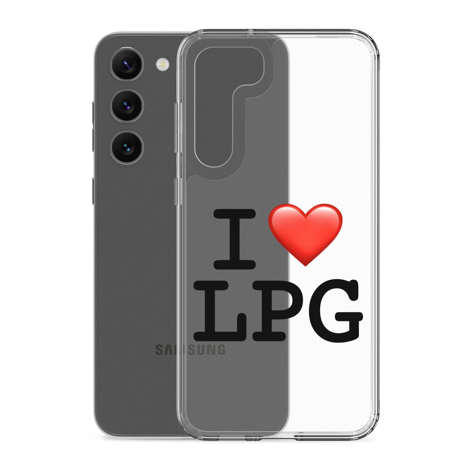 Clear Case for Samsung® with “I H LPG” logo