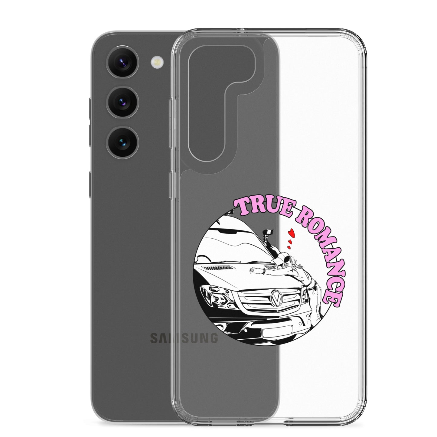 Clear Case for Samsung® with “True Romance” (F) logo