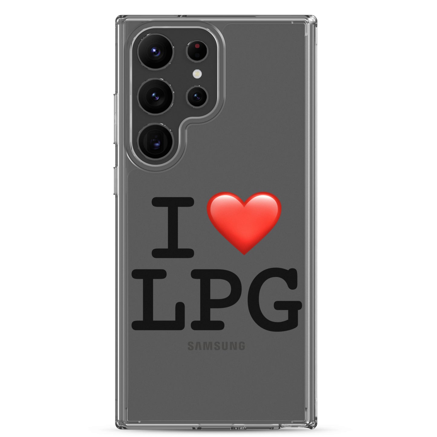 Clear Case for Samsung® with “I H LPG” logo