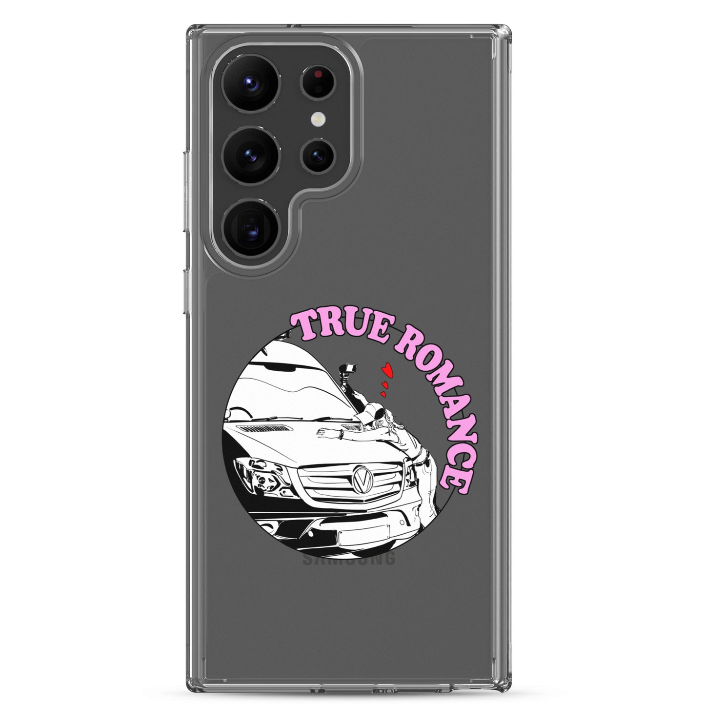 Clear Case for Samsung® with “True Romance” (F) logo