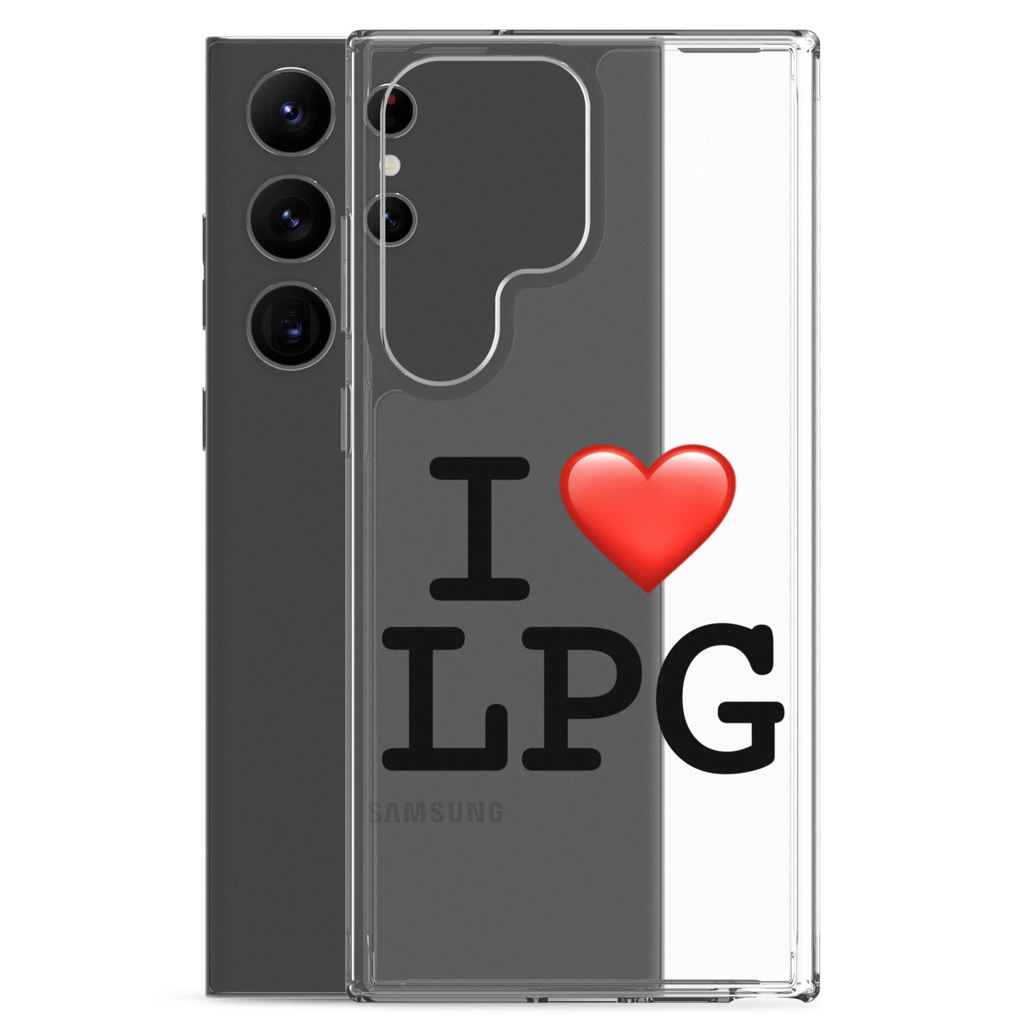 Clear Case for Samsung® with “I H LPG” logo