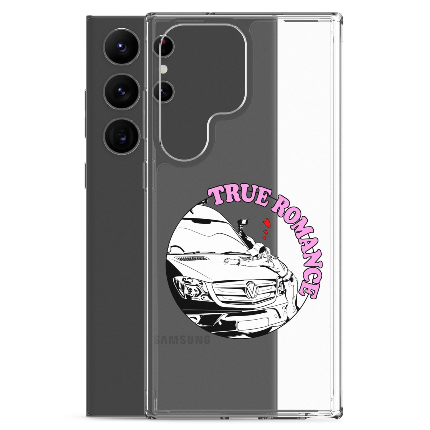 Clear Case for Samsung® with “True Romance” (F) logo