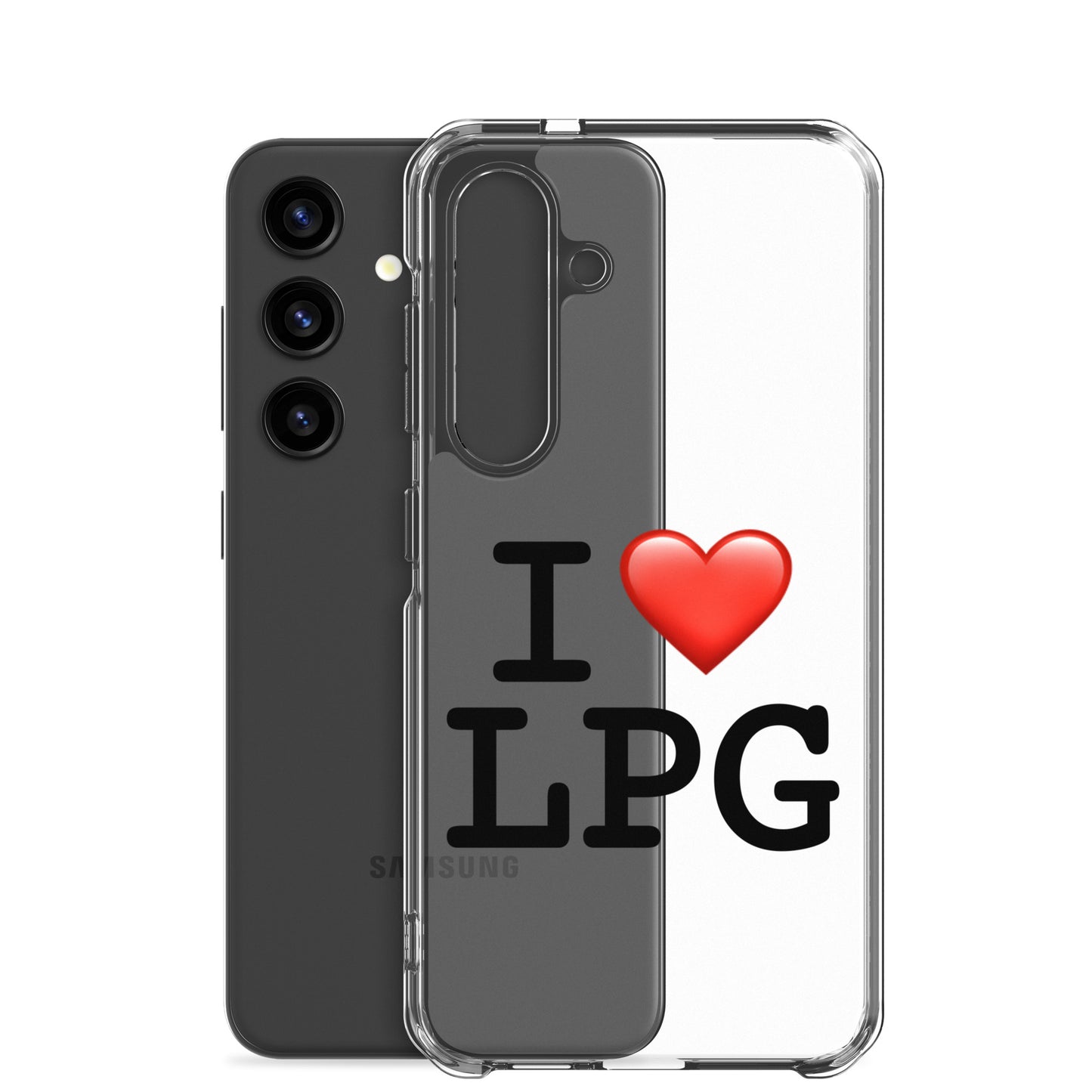 Clear Case for Samsung® with “I H LPG” logo