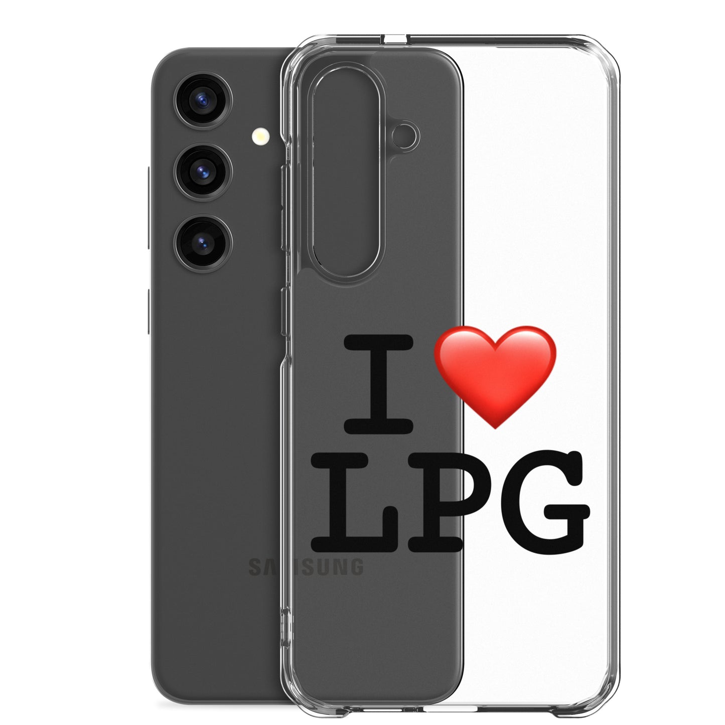 Clear Case for Samsung® with “I H LPG” logo