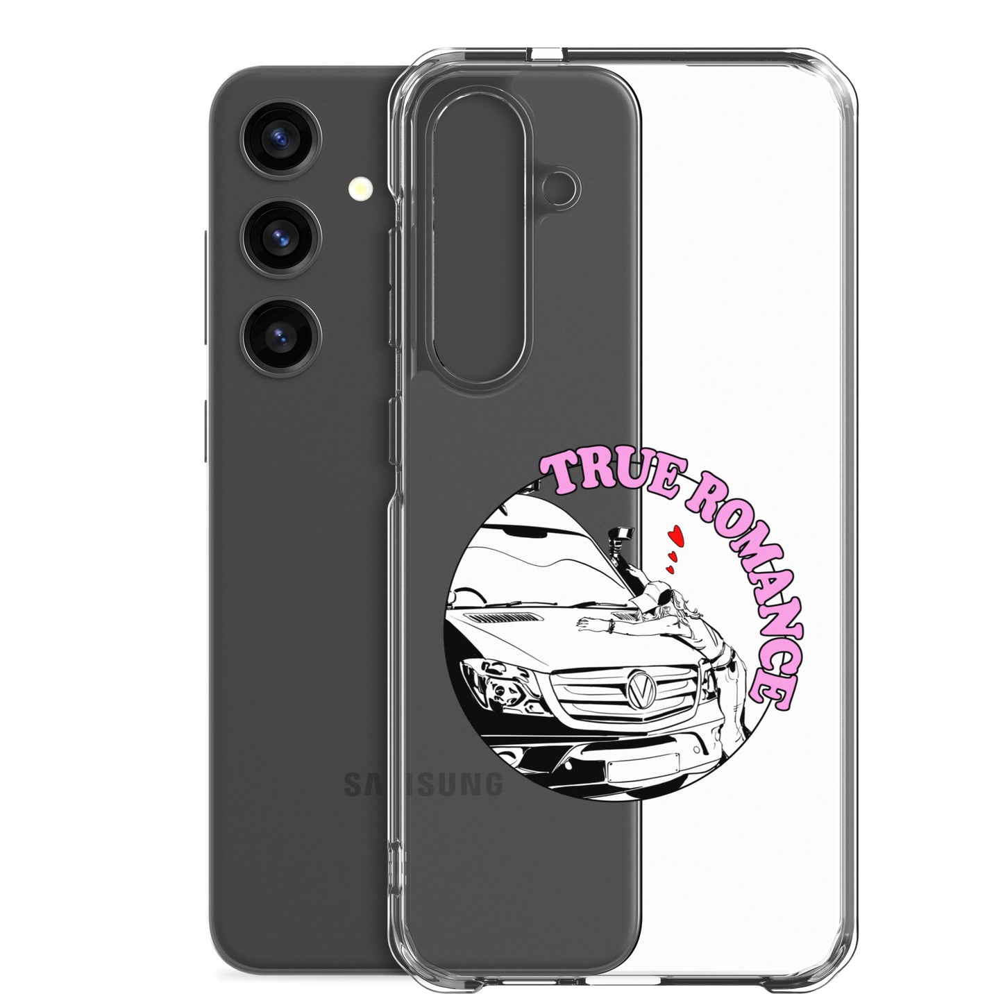 Clear Case for Samsung® with “True Romance” (F) logo