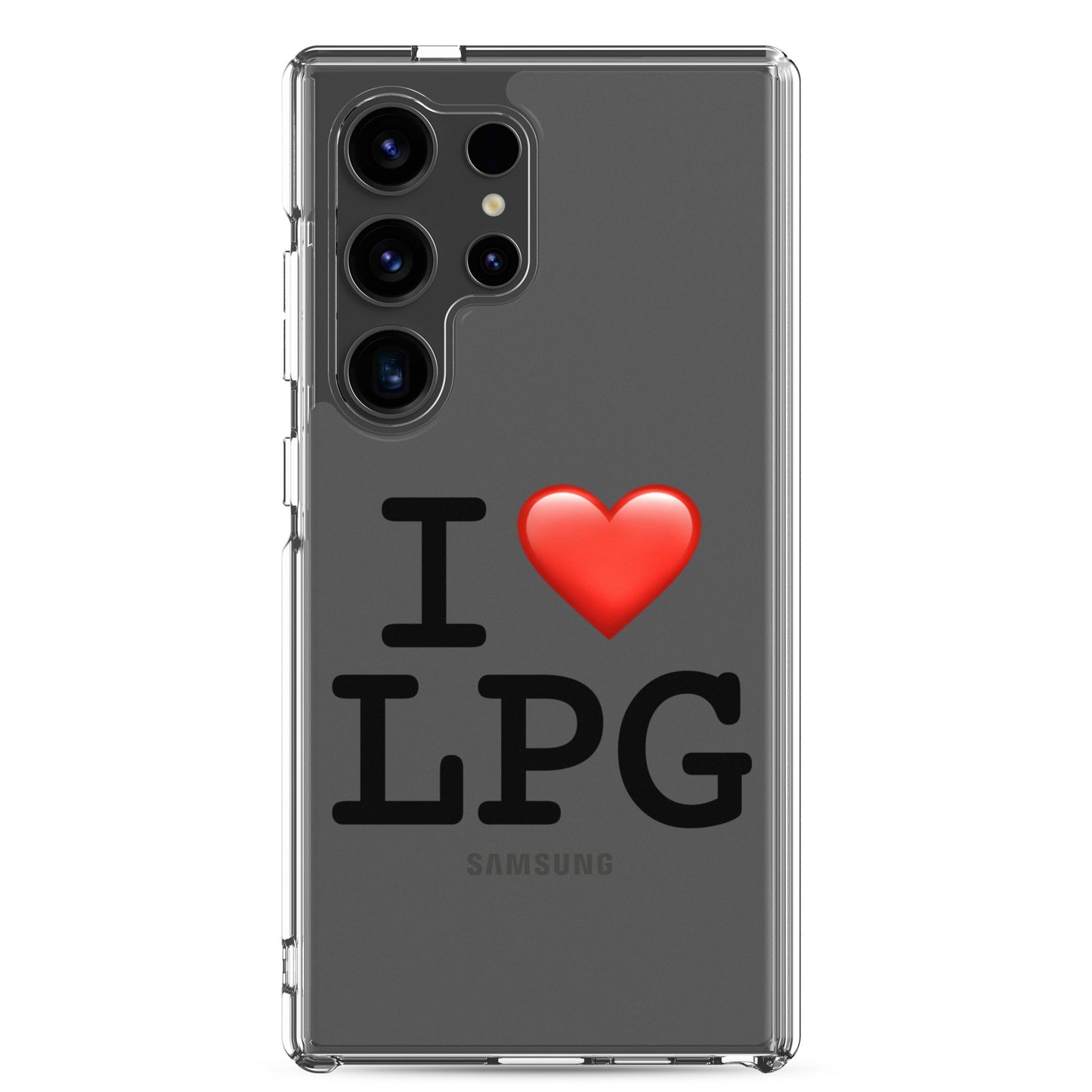 Clear Case for Samsung® with “I H LPG” logo