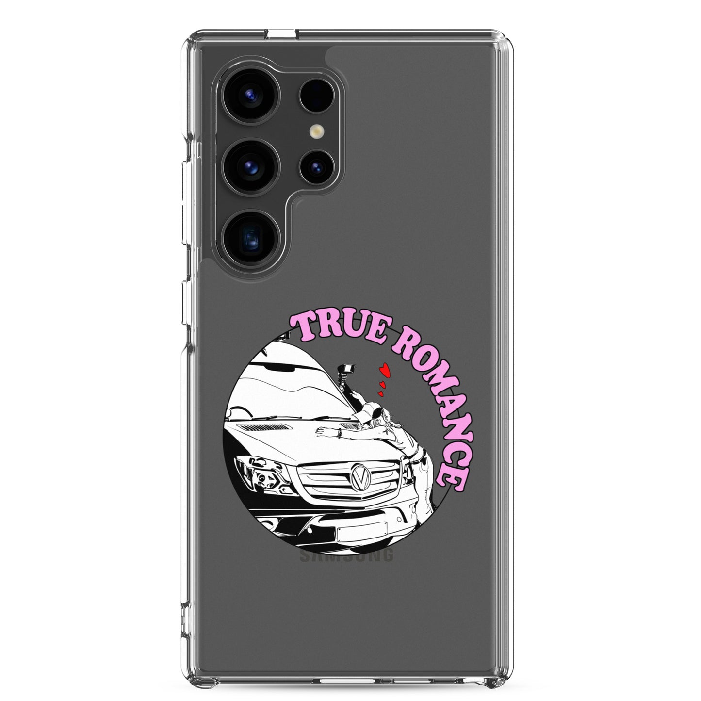 Clear Case for Samsung® with “True Romance” (F) logo