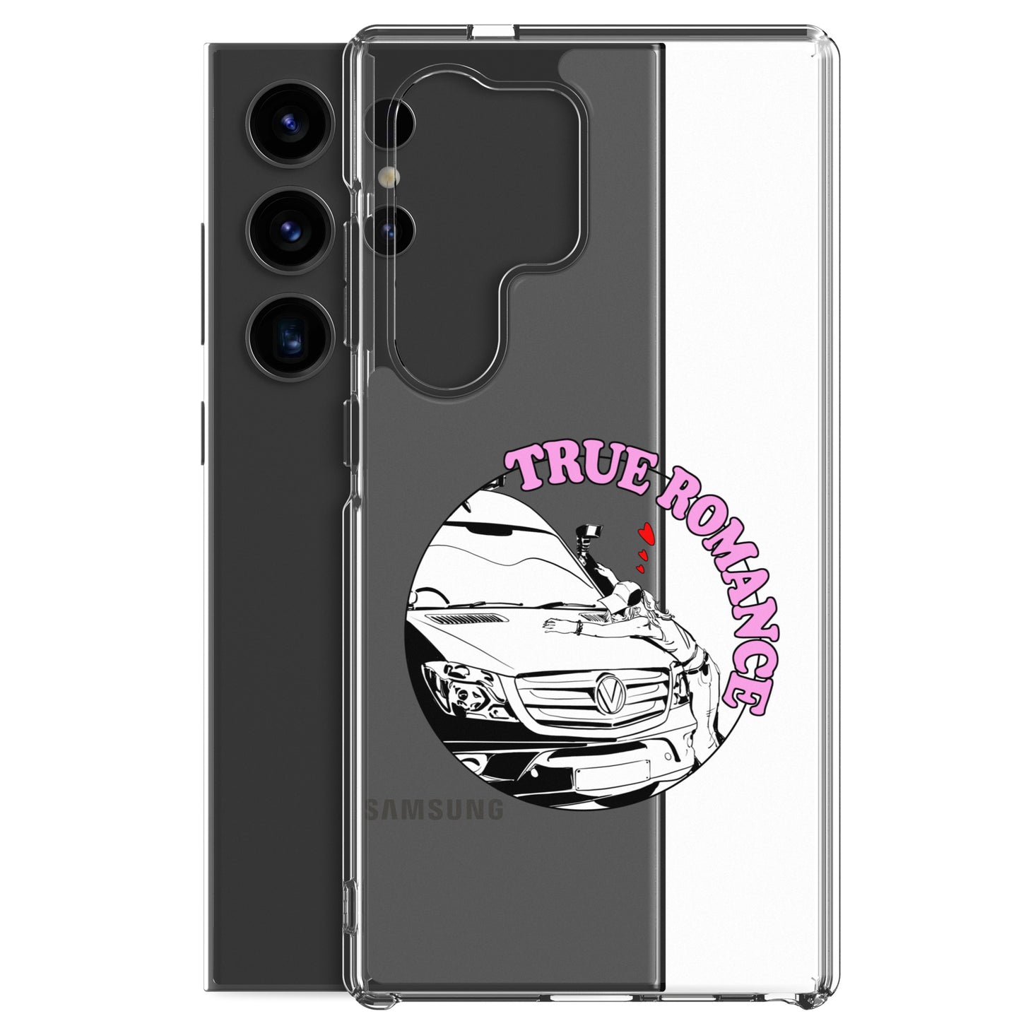 Clear Case for Samsung® with “True Romance” (F) logo