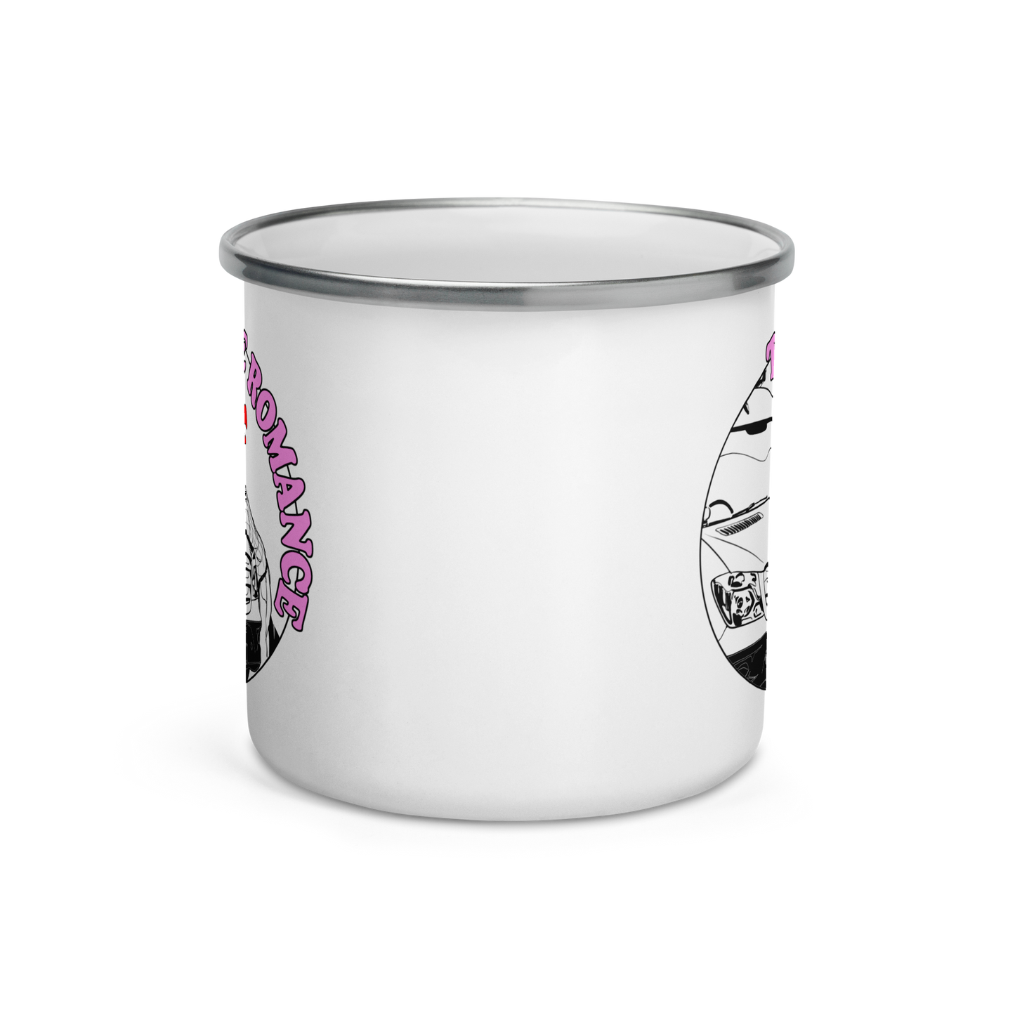 Enamel Mug - "True Romance" logo (Male version)