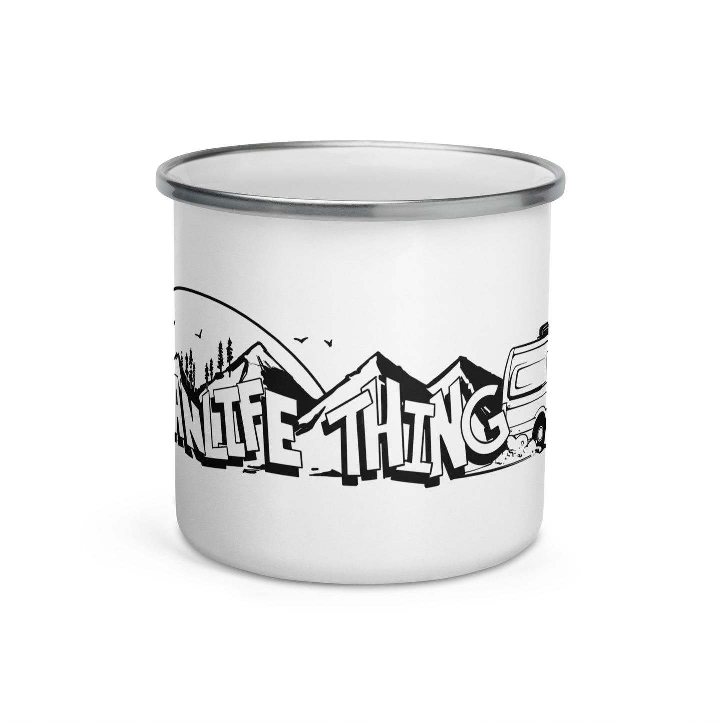 Enamel Mug with "It's a Vanlife Thing" (long logo)