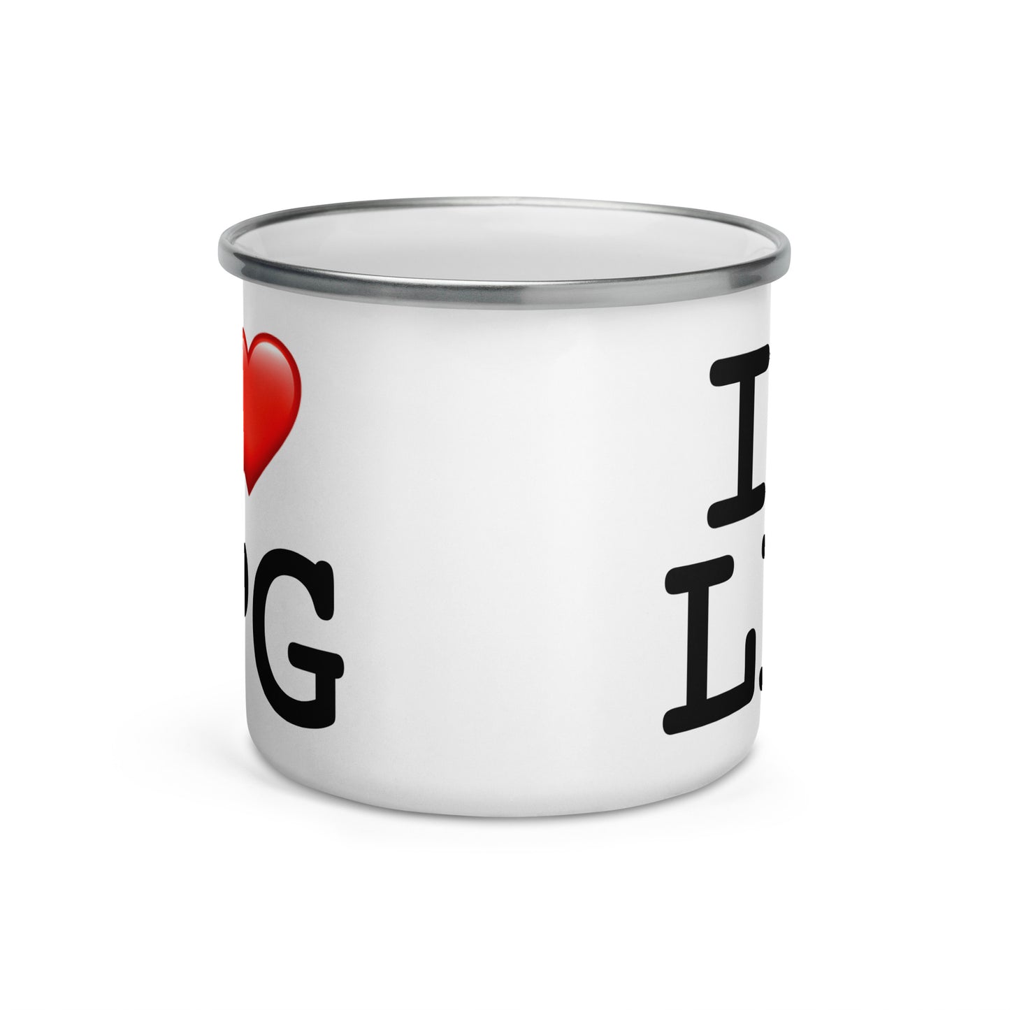 Enamel Mug with “I H LPG” logo