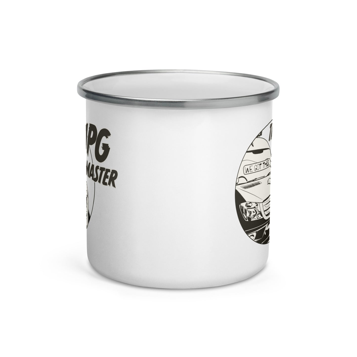 Enamel Mug with “The MPG Master” (M) logo