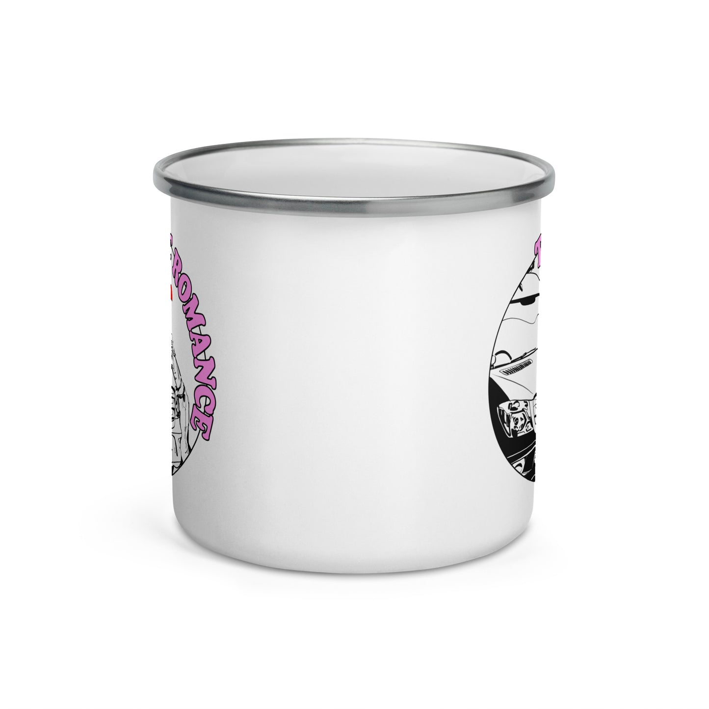 Enamel Mug with “True Romance” (F) logo