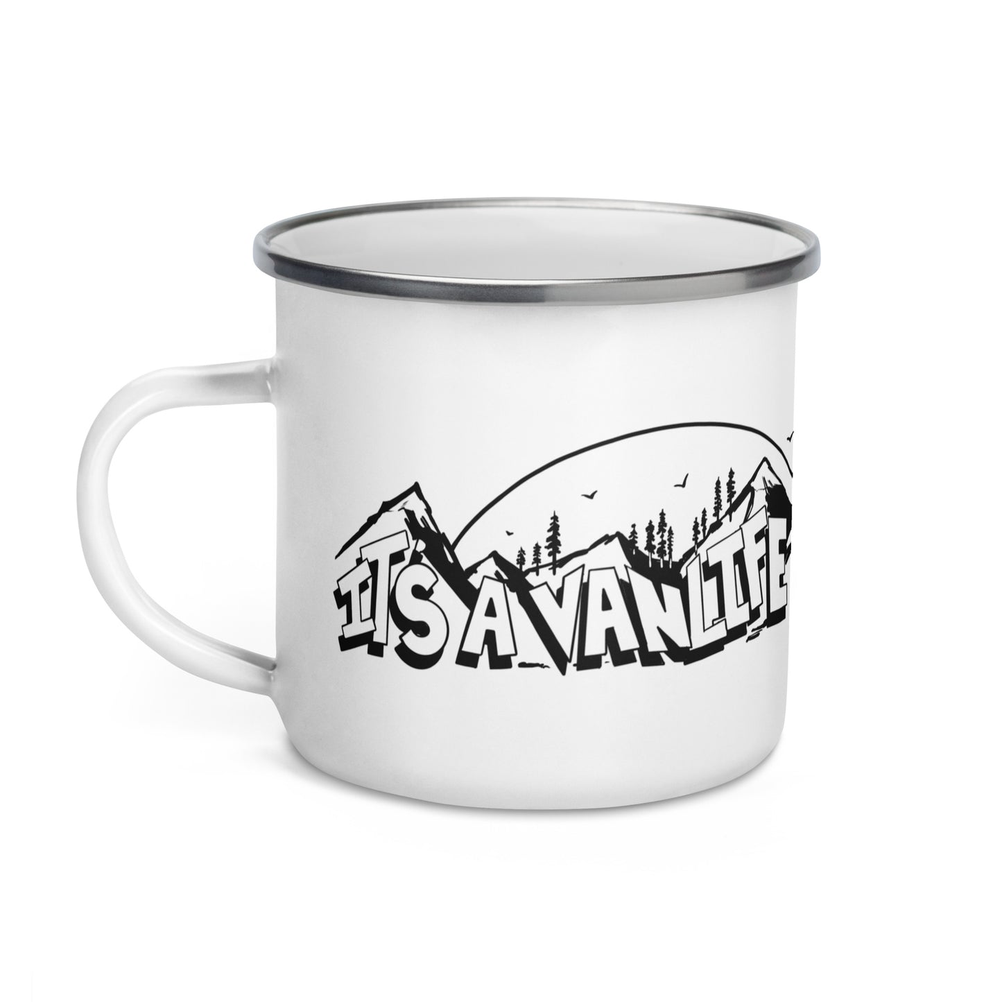 Enamel Mug with "It's a Vanlife Thing" (long logo)