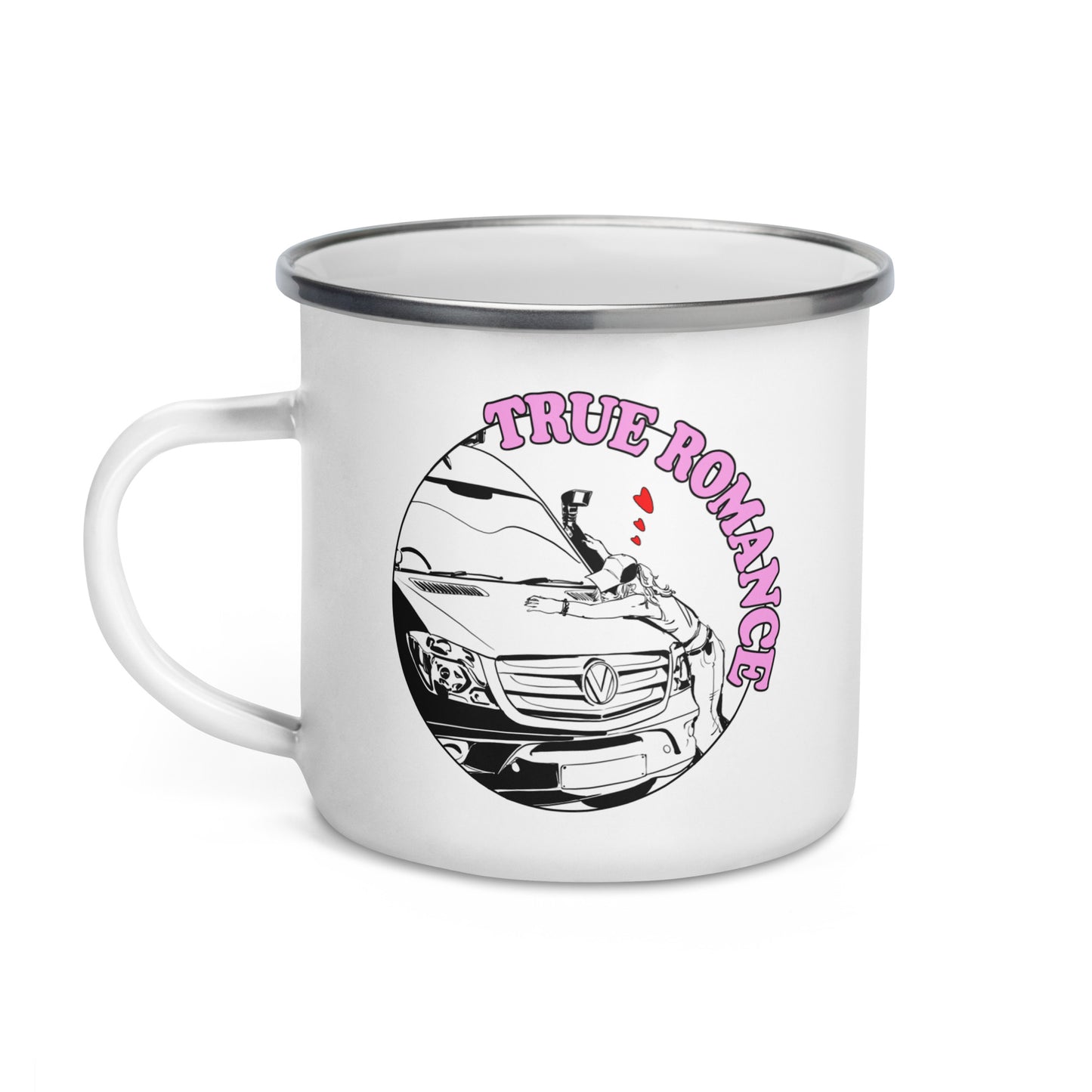 Enamel Mug with “True Romance” (F) logo