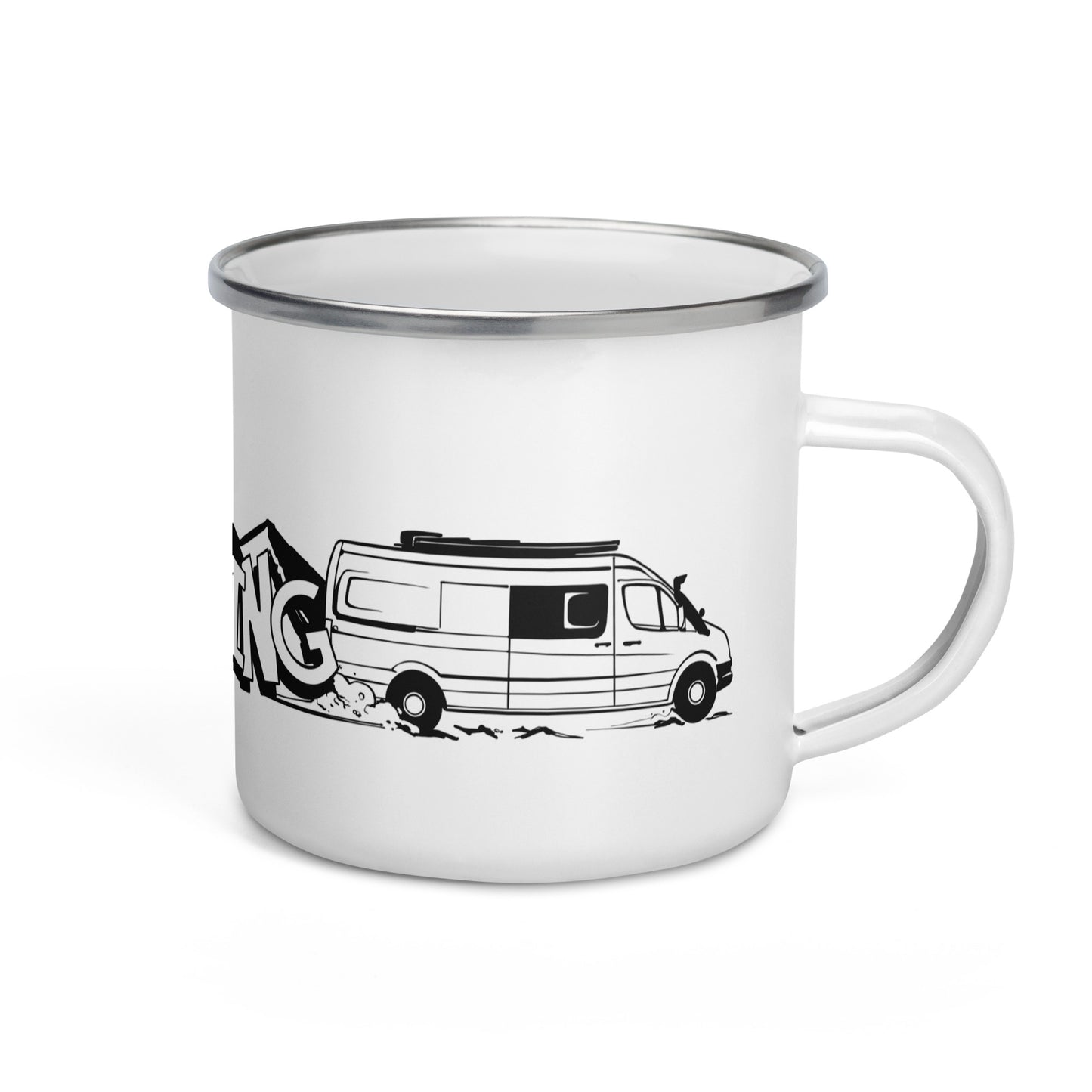 Enamel Mug with "It's a Vanlife Thing" (long logo)