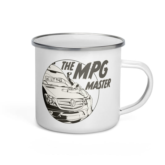 Enamel Mug with “The MPG Master” (F) logo