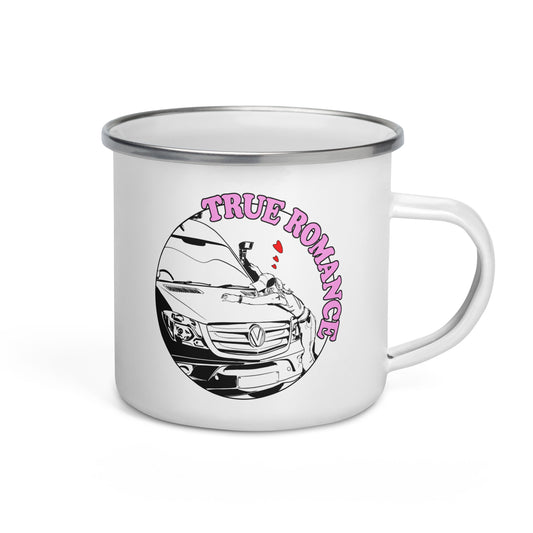 Enamel Mug with “True Romance” (F) logo