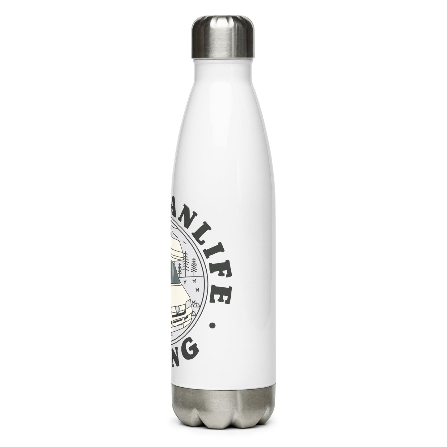 Stainless steel water bottle with IAVLT (MoHo1) logo