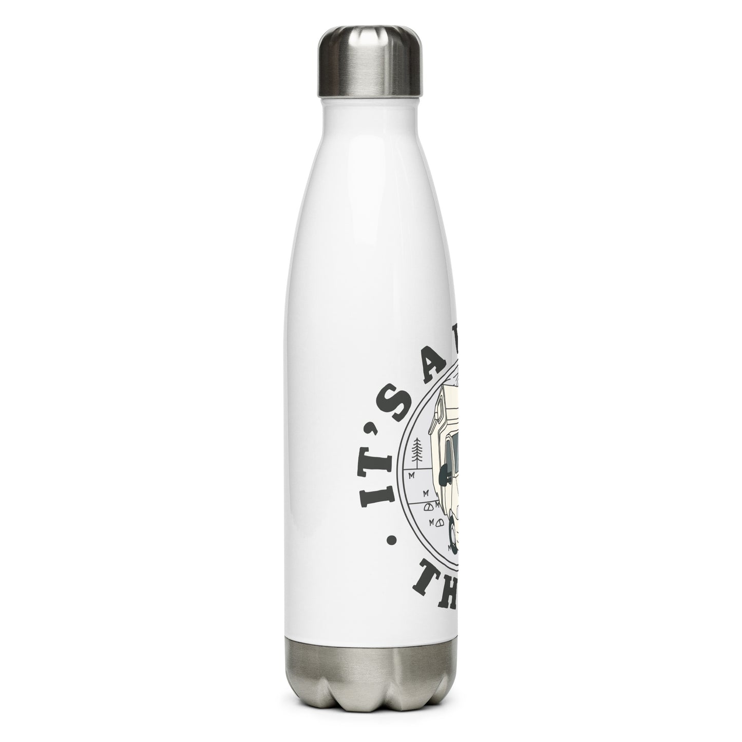 Stainless steel water bottle with IAVLT (MoHo1) logo