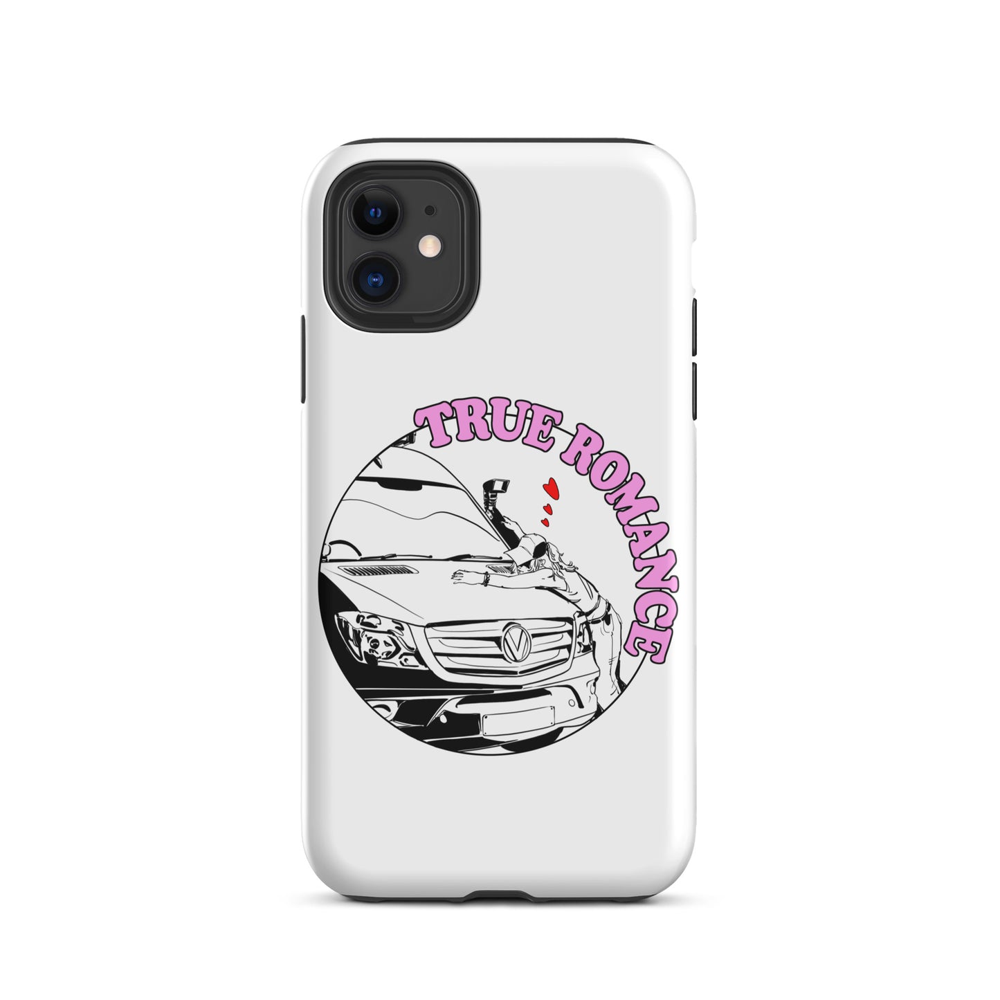 Tough Case for iPhone® with “True Romance” (F) logo