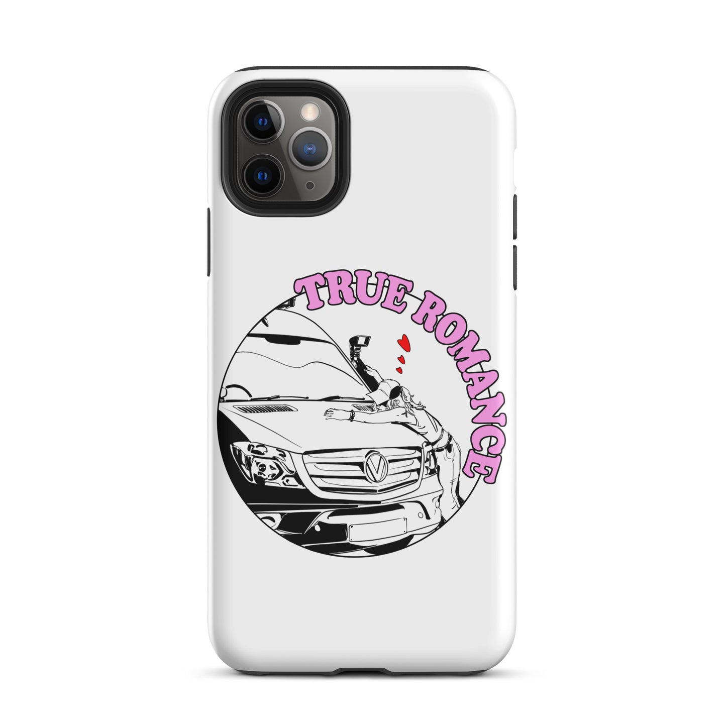 Tough Case for iPhone® with “True Romance” (F) logo