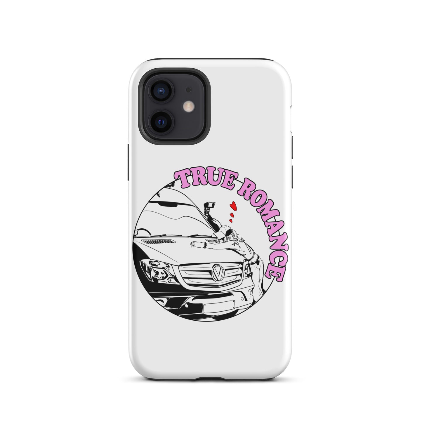 Tough Case for iPhone® with “True Romance” (F) logo