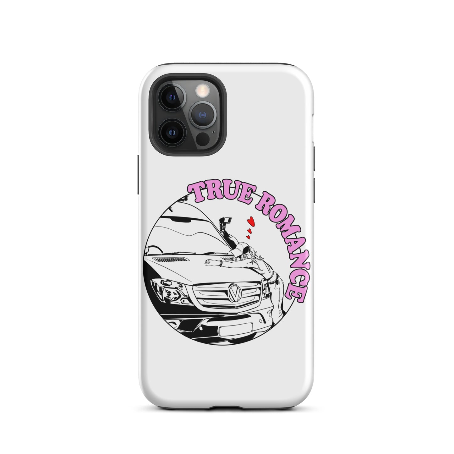 Tough Case for iPhone® with “True Romance” (F) logo