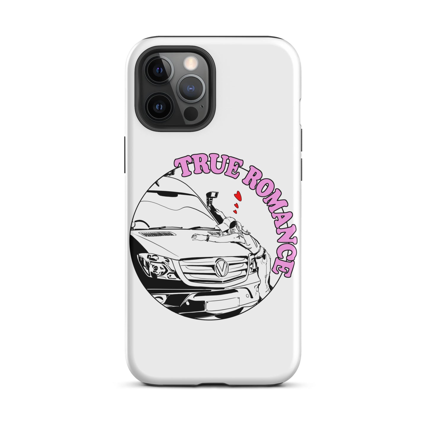 Tough Case for iPhone® with “True Romance” (F) logo