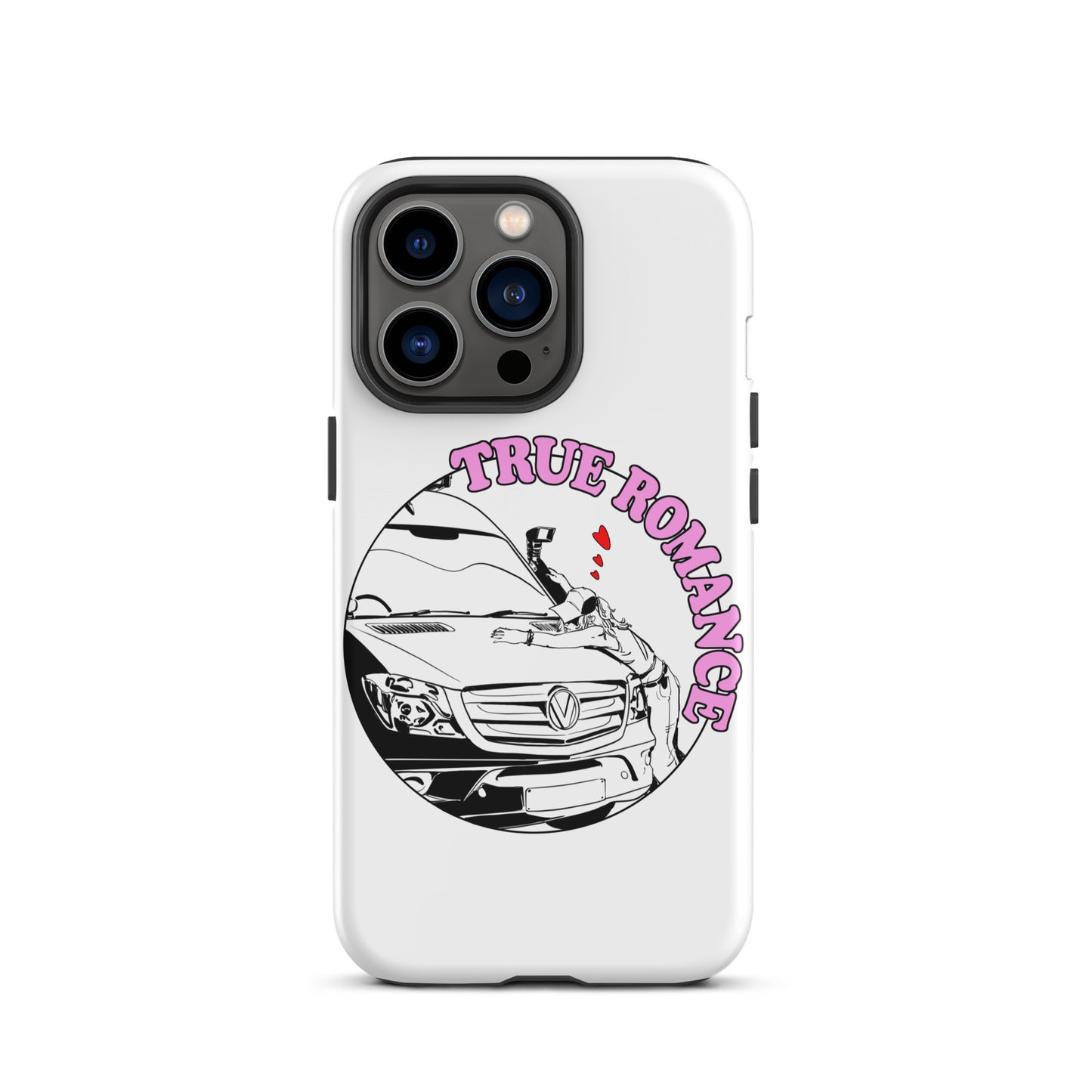 Tough Case for iPhone® with “True Romance” (F) logo