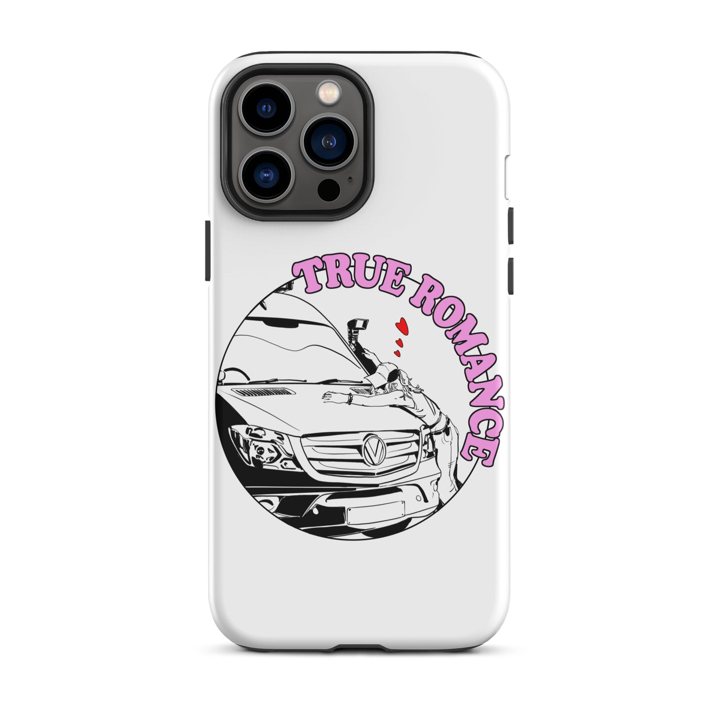 Tough Case for iPhone® with “True Romance” (F) logo