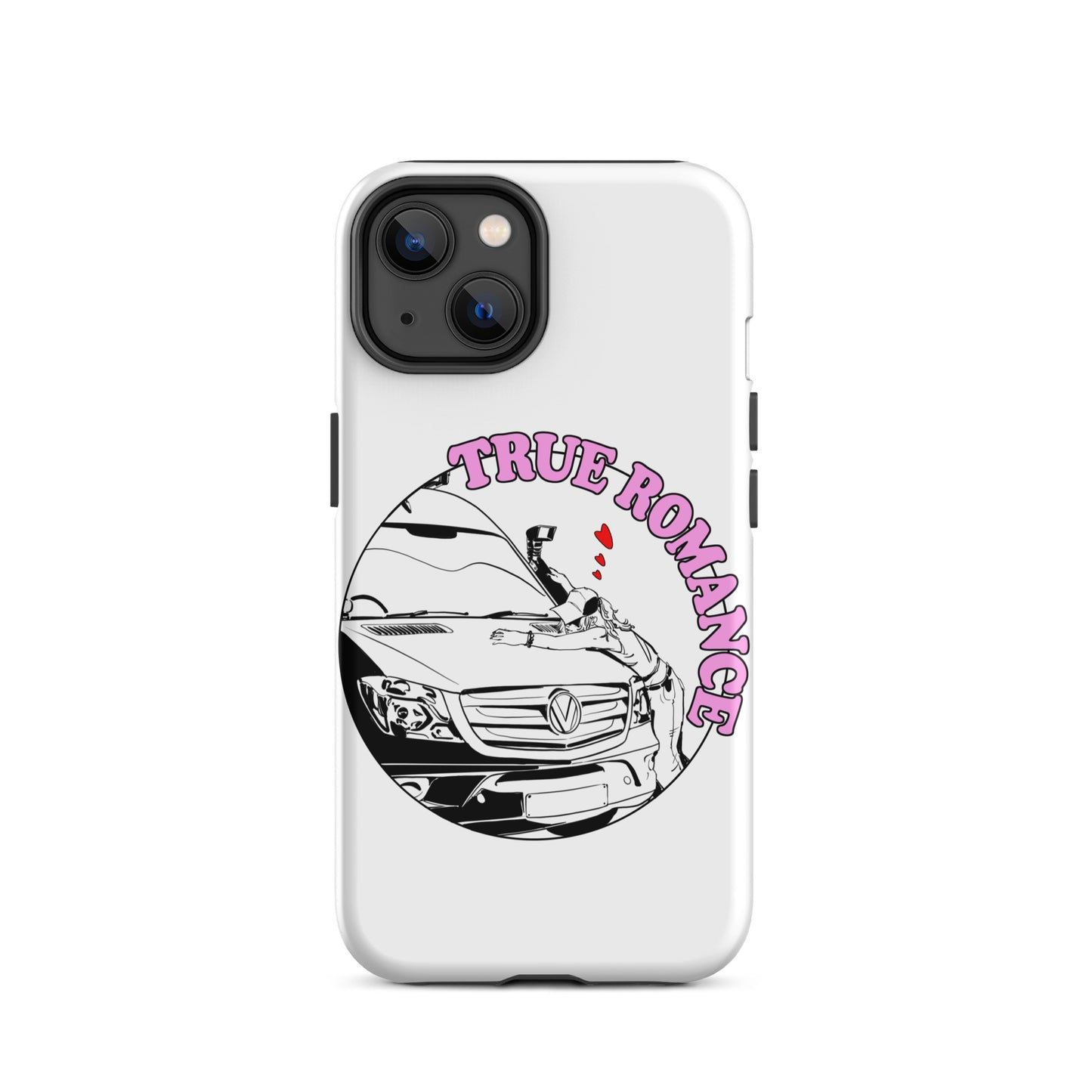 Tough Case for iPhone® with “True Romance” (F) logo