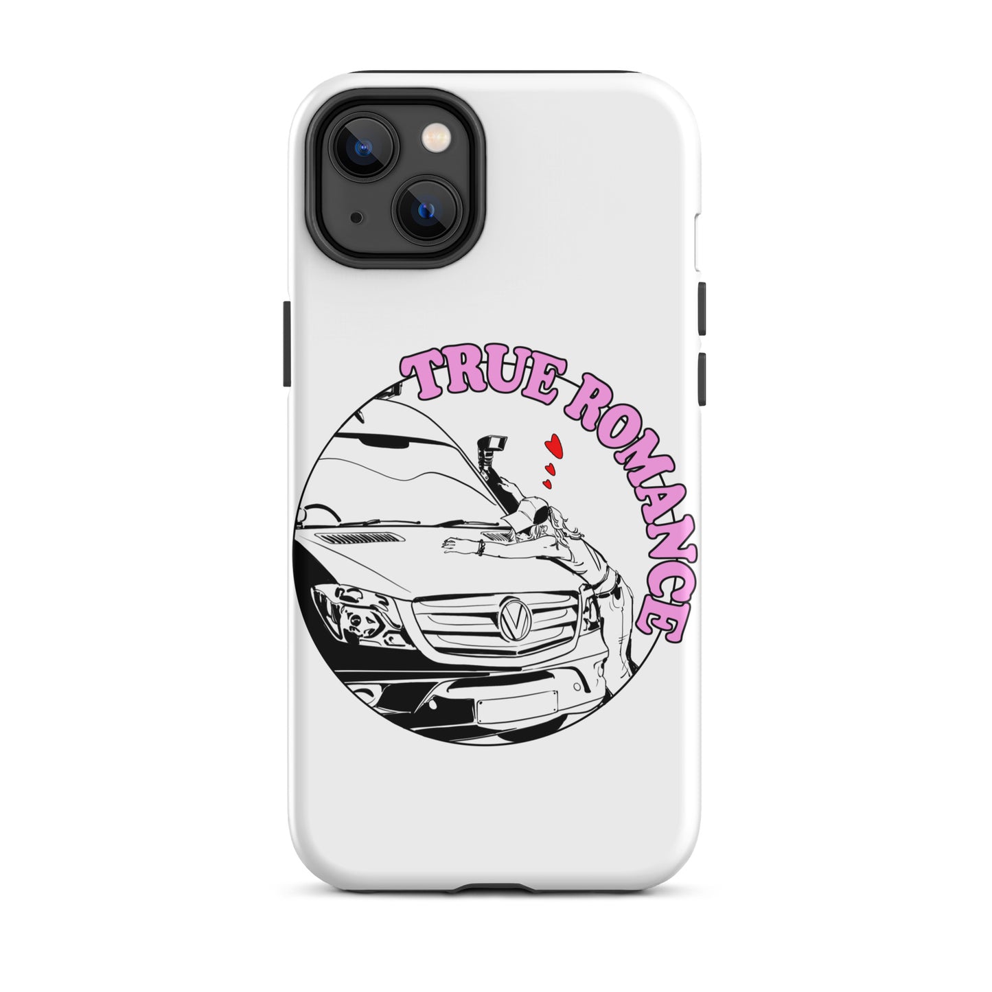 Tough Case for iPhone® with “True Romance” (F) logo