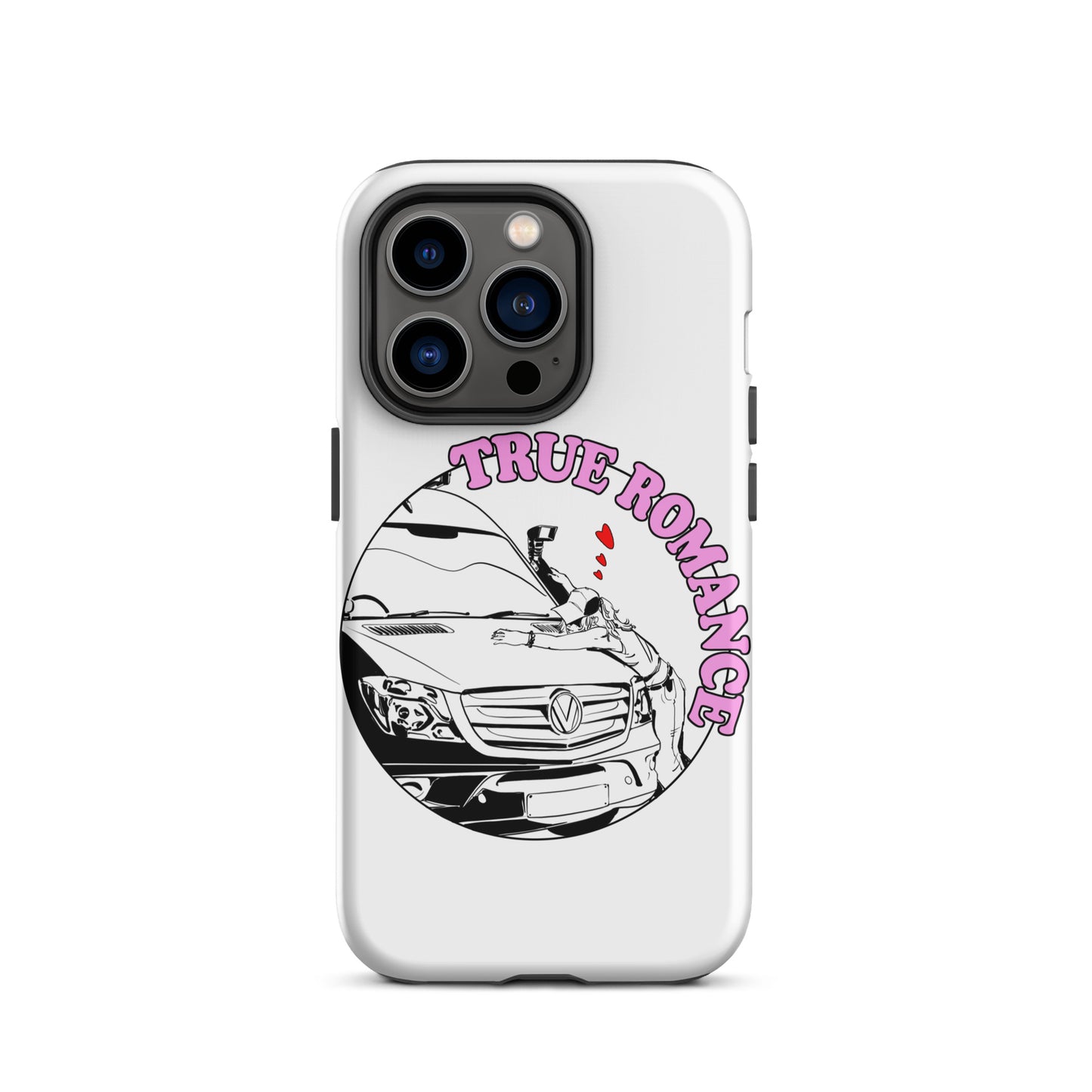 Tough Case for iPhone® with “True Romance” (F) logo