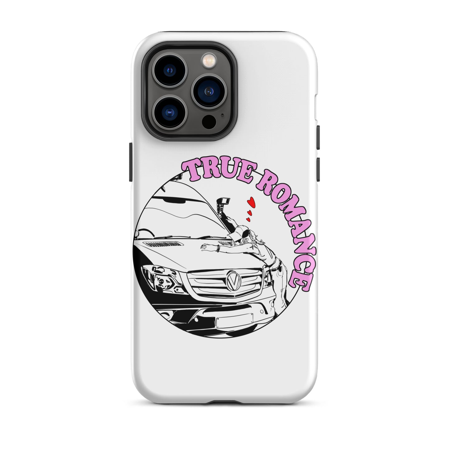 Tough Case for iPhone® with “True Romance” (F) logo