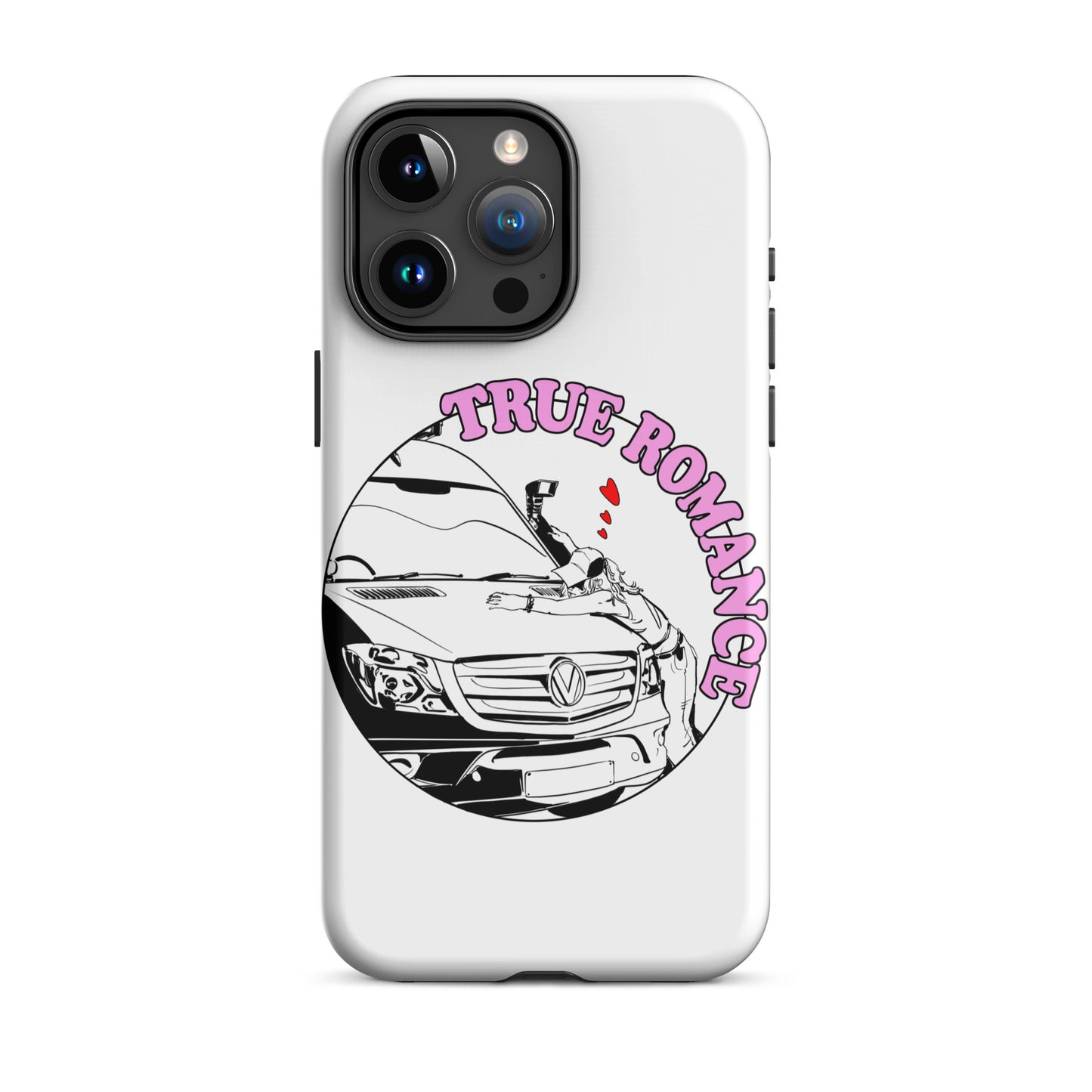 Tough Case for iPhone® with “True Romance” (F) logo