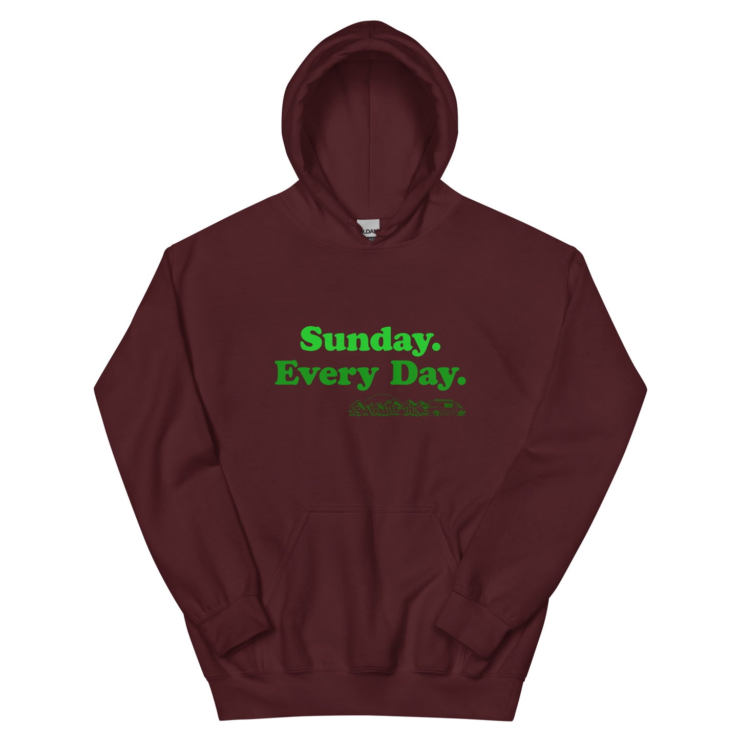 Unisex Hoodie with “Sunday Every Day” logo