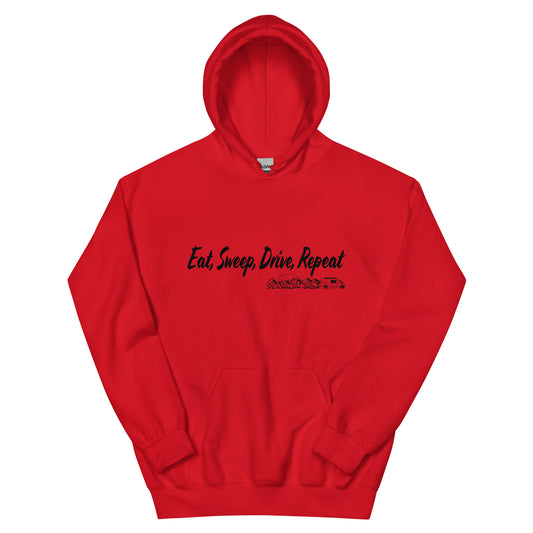 Unisex Hoodie with “Eat Sweep Drive Repeat” logo