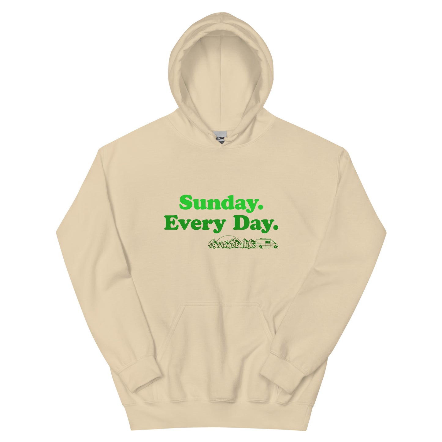 Unisex Hoodie with “Sunday Every Day” logo