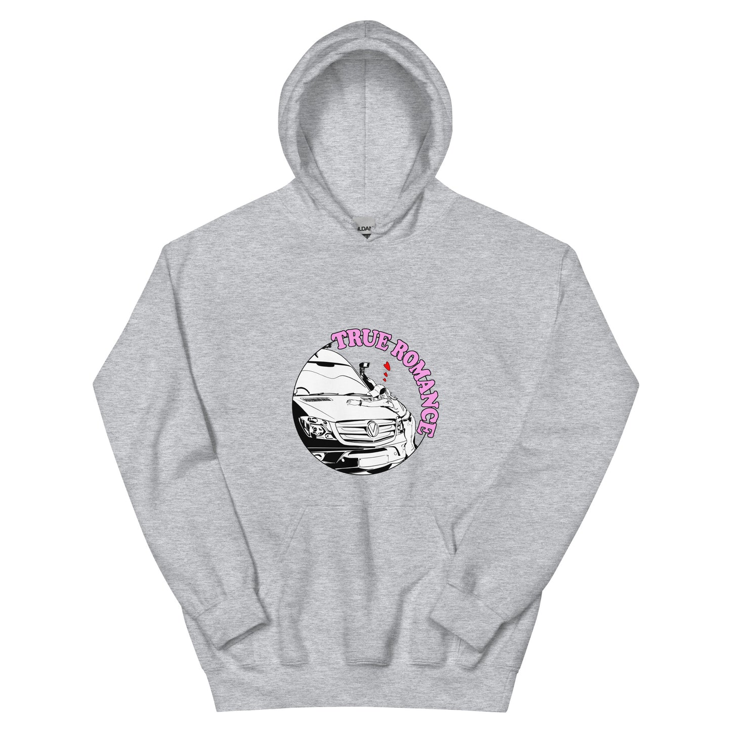 Unisex Hoodie with “True Romance” (F) logo