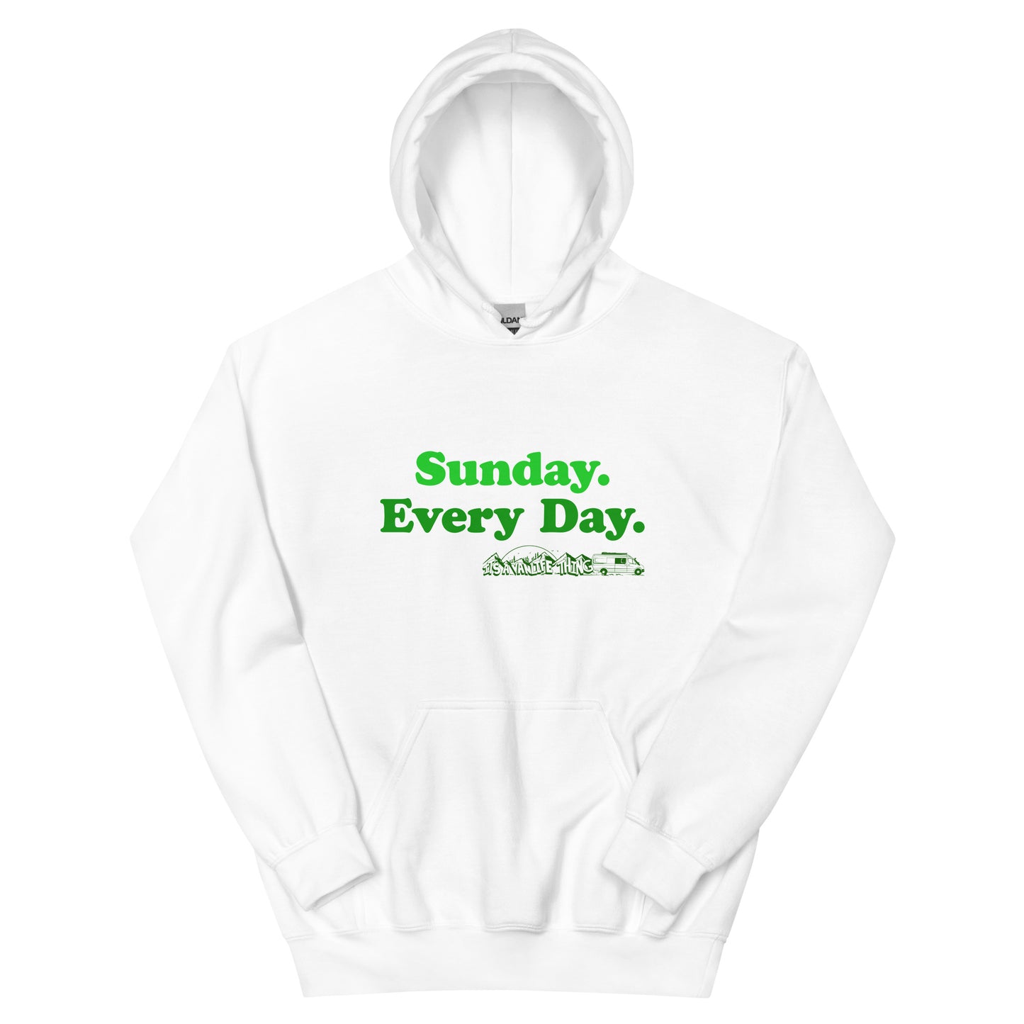 Unisex Hoodie with “Sunday Every Day” logo